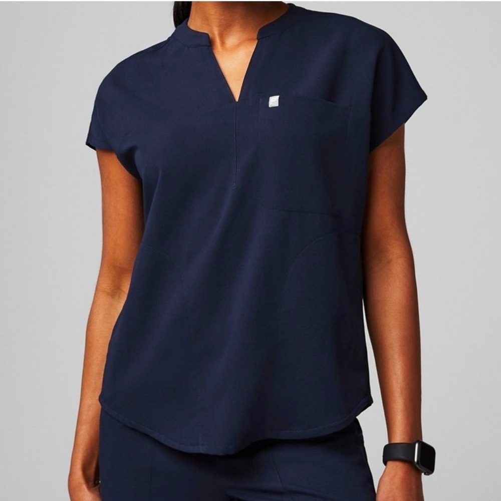 Fabletics Navy Blue Women's Scrub Top and Pants